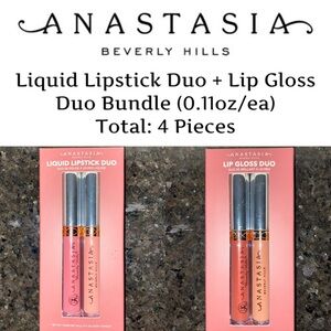 ✨Anastasia Beverly Hills - Liquid Lipstick Duo + Lip Gloss Duo Bundle✨ NEW✨